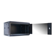 15U Wandrack Serverkast 19 Inch - 100kg Draagkracht - Glazen Deur 600x450mm