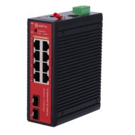 MARCA BLANCA Industri&euml;le L2+ Switch 8x PoE Gigabit - 360W DIN-Rail