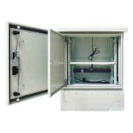 19 Inch Outdoor Serverkast 9U - IP65 Weerbestendig Vloerrek met Koeling