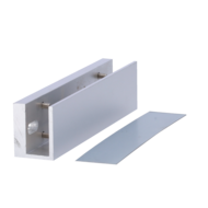 U-profiel voor elektromagnetische zuignappen MARCA BLANCA - Voor glazen deuren