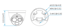 Dahua TPC-DF1241-B3F4-DW-S8 Thermische Eyeball Camera met 4MP Beveiliging en PoE