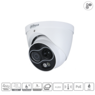Dahua Thermische Eyeball Camera 4MP met Branddetectie - TPC-DF1241-TB3F4-DW-S8