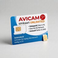 Avicam Simkaart Unlimited voor 4G/5G Routers en CCTV