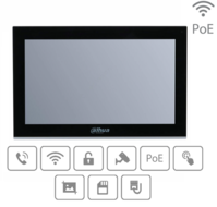 Dahua VTH5341G-W Monitor - 10 inch Touchscreen met PoE en Wifi