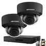 IP Hikvision PoE 4MP Zwarte camerabewaking 