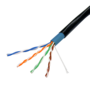 Safire Cat6 Netwerkkabel 100m - Zwart CCA voor Buitengebruik