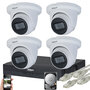 Dahua PoE Camerasysteem 8MP - 4 Starlight Turret Camera's met Microfoon