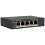 Hikvision Pro 5-Port Gigabit PoE Cloud Switch met 4 PoE-poorten