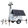 Safire Mobiele CCTV Aanhanger met 9m Telescoopmast en 12000Wh LiFePo Accu