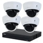 Dahua Camerabewaking Set - 4 Starlight 2MP PoE Dome Camera's voor Buiten