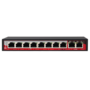 PoE switch 8 poorten en 2 uplink poorten Safire SF-SW1008POE-96