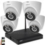 Dahua Wifi Cameraset 5MP met 4 Dual Light Dome Camera's