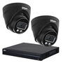 Dahua Camerabewaking Set 4MP - PoE Dual Light met Gekleurd Nachtzicht voor Buiten