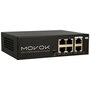 PoE switch 4 poorten en 2 uplink poorten Movok VK-SWITCH-0604POE-65.