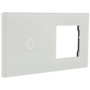 A-SMARTHOME Luxe Glazen Touch Schakelaar - 1-Voudig - Wit - Led-Verlichting