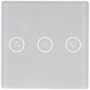 A-SMARTHOME Shutter Switch Panel Wit Gehard Glas Touch Wandpaneel