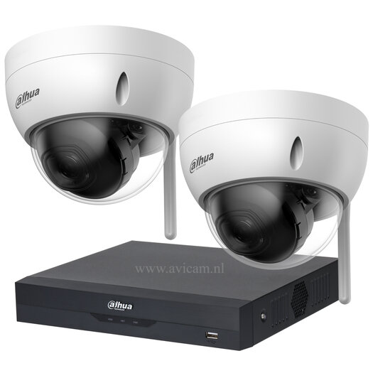 Drahtloses Überwachungskamera-Set von Dahua mit 2 Starlight Dome ...