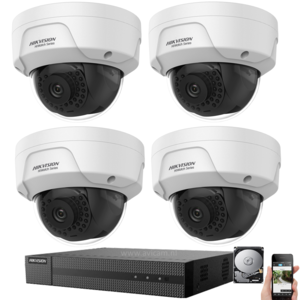 IP Hikvision PoE 2MP FULL HD Kamera Kameraüberwachungsset mit 4 outdoor Dome Kameras. IP Hikvision PoE 2MP FULL HD Kamera Kameraüberwachungsset mit 4 outdoor Dome Kameras.