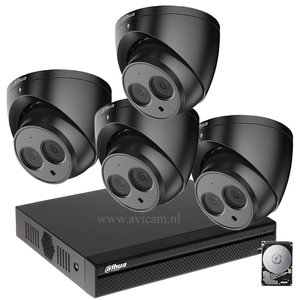 Dahua 2MP Kameraüberwachungssystem FULL HD 4 Kameras Farbe schwarz inkl. Mikrofon. Dahua 2MP Kameraüberwachungssystem FULL HD 4 Kameras Farbe schwarz inkl. Mikrofon.