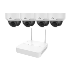 Uniview Plug & Play 2MP WiFi-Kamerasystem mit 4 Dome-IP-Kameras, Festplatte und Nachtsicht. Uniview Plug & Play 2MP WiFi-Kamerasystem mit 4 Dome-IP-Kameras, Festplatte und Nachtsicht.