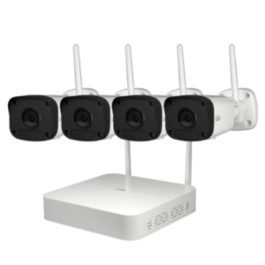 Uniview Plug & Play 2MP WiFi-Kamerasystem mit 4 Bullet-IP-Kameras, Festplatte und Nachtsicht. Uniview Plug & Play 2MP WiFi-Kamerasystem mit 4 Bullet-IP-Kameras, Festplatte und Nachtsicht.
