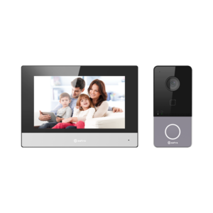 Safire Video-Gegensprechanlage Komplettset mit Türklingel, Monitor, Schalter und PoE- Verbindung. Safire Video-Gegensprechanlage Komplettset mit Türklingel, Monitor, Schalter und PoE- Verbindung.
