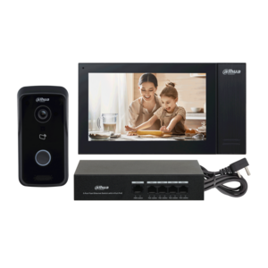 Dahua PoE Gegensprechanlage KTP02 Komplettset mit Video-Türklingel, Monitor und Switch. Dahua PoE Gegensprechanlage KTP02 Komplettset mit Video-Türklingel, Monitor und Switch.